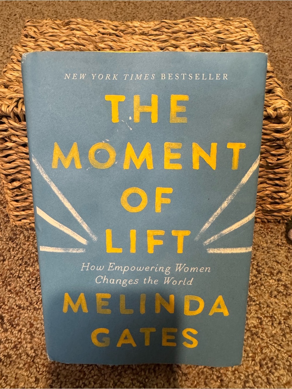 The Moment of Lift by Melinda Gates - Blue & Yellow Hardcover